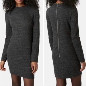 TOPSHOP marled grey dress